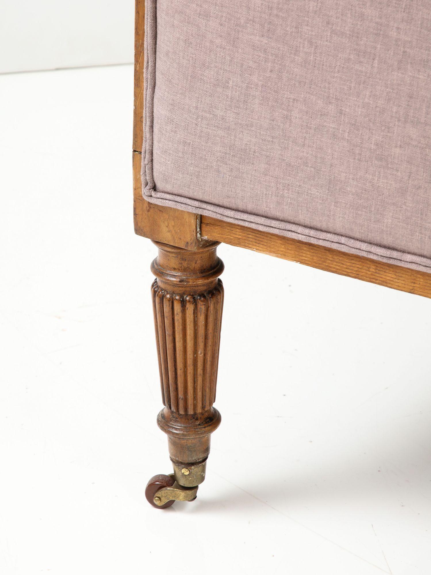 Englischer Regency-Sitz mit fester Rückenlehne oder Sofagarnitur, 1820er Jahre 9