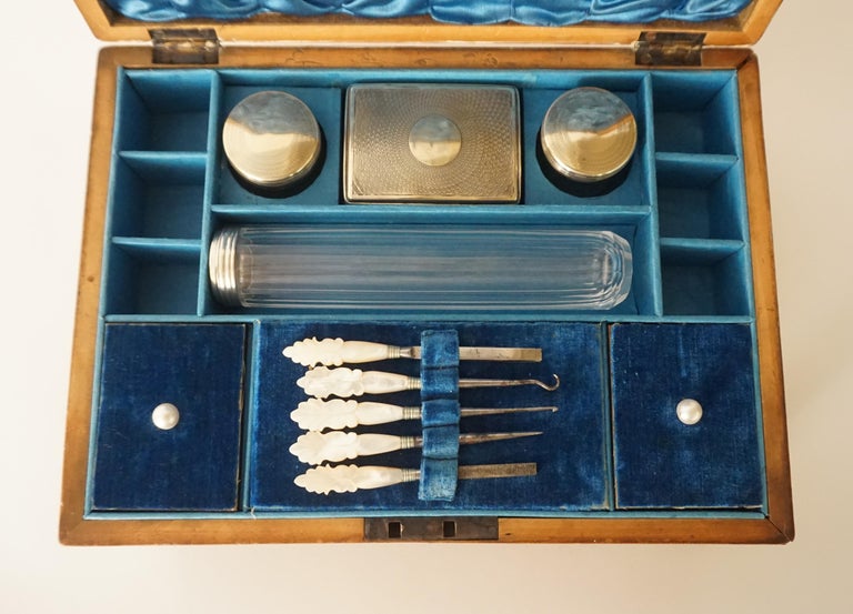 English Regency Tortoiseshell Necessaire Tabletop Toiletry Box, circa ...