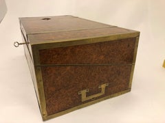 English Regency Traveling Lap Writing Desk Box