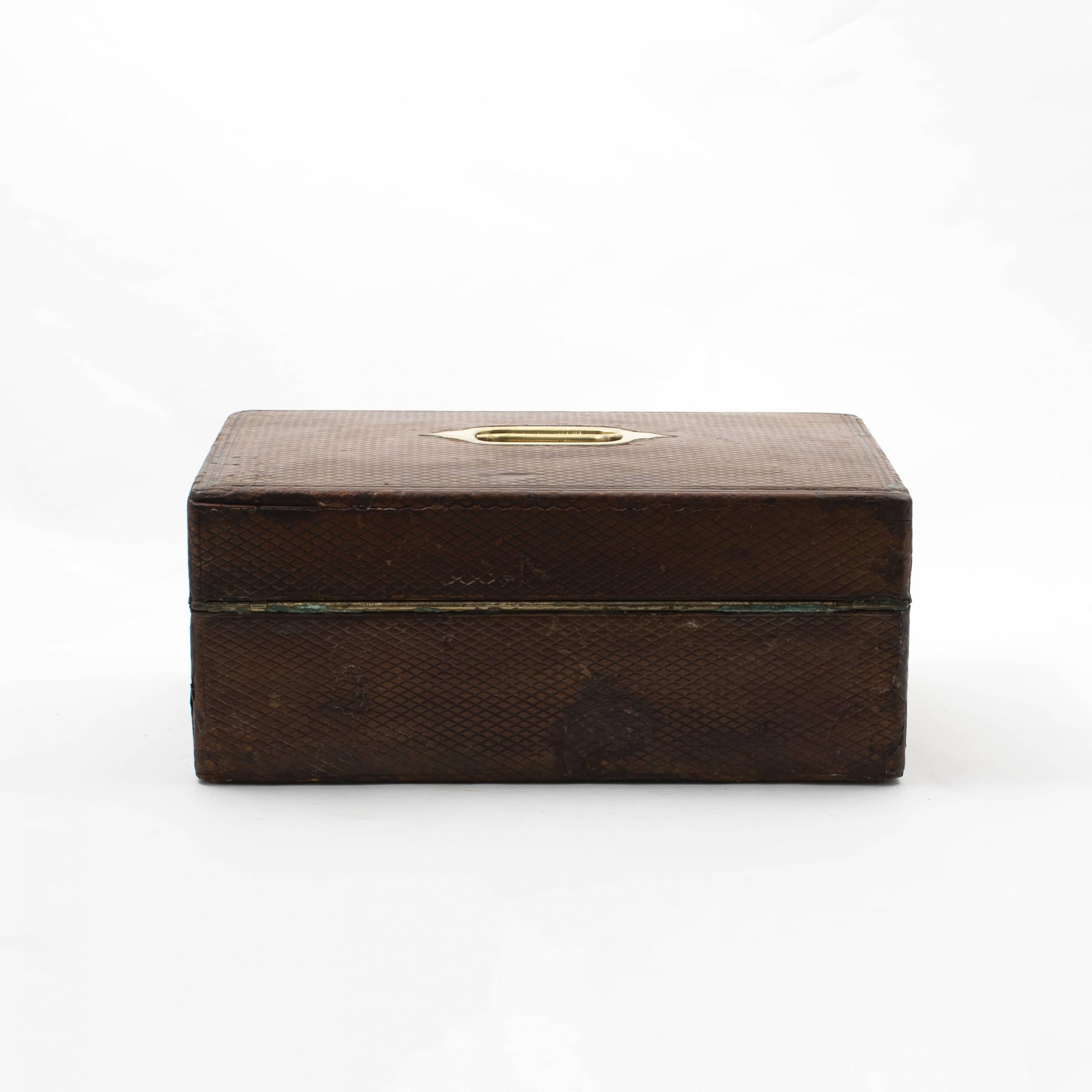 19th Century English Regency Traveling Writing Slope Box or Nécessaire De Voyage 1810-1820