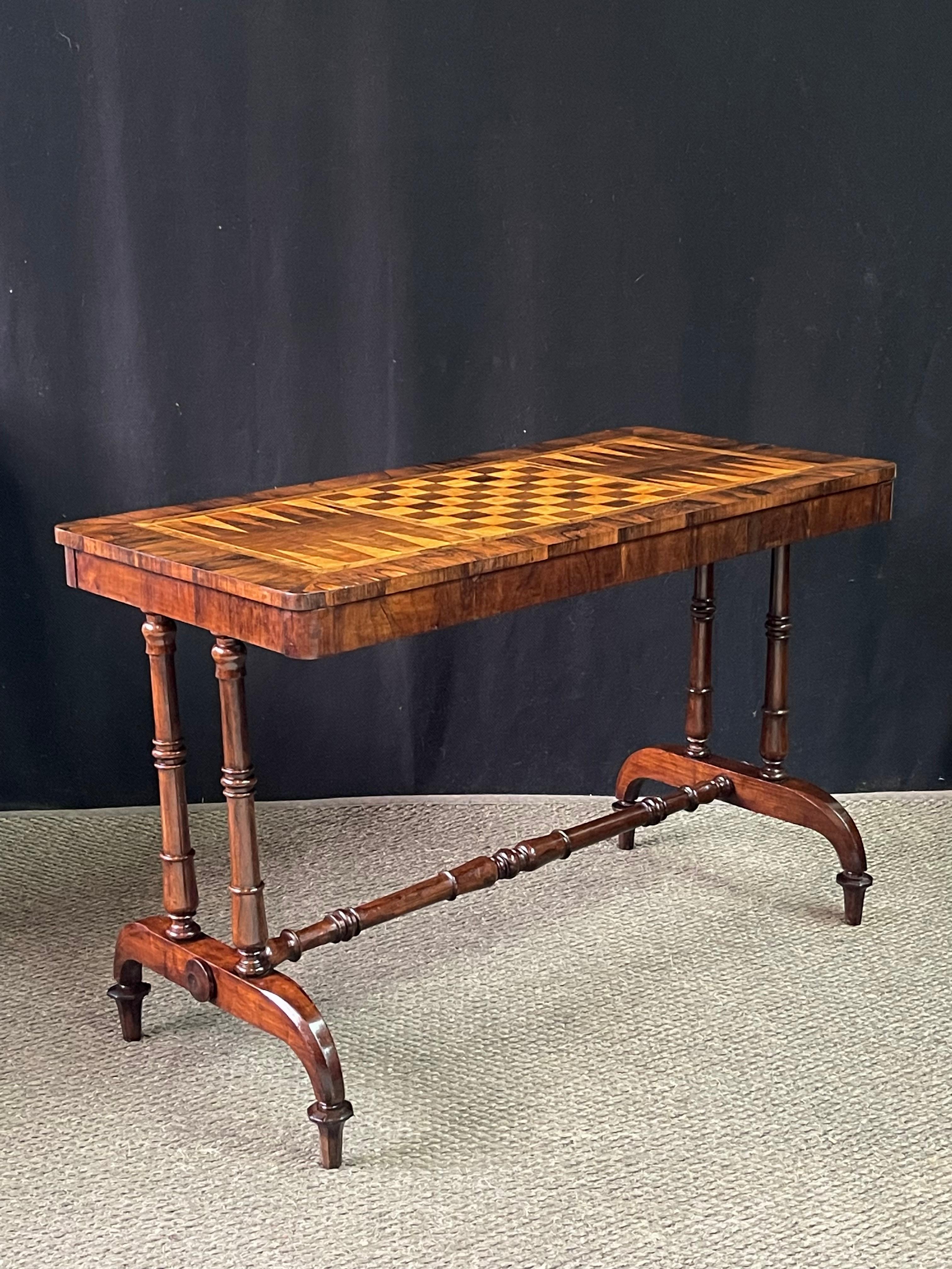 English Regency Trestle Game Table 10