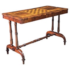 English Regency Trestle Game Table