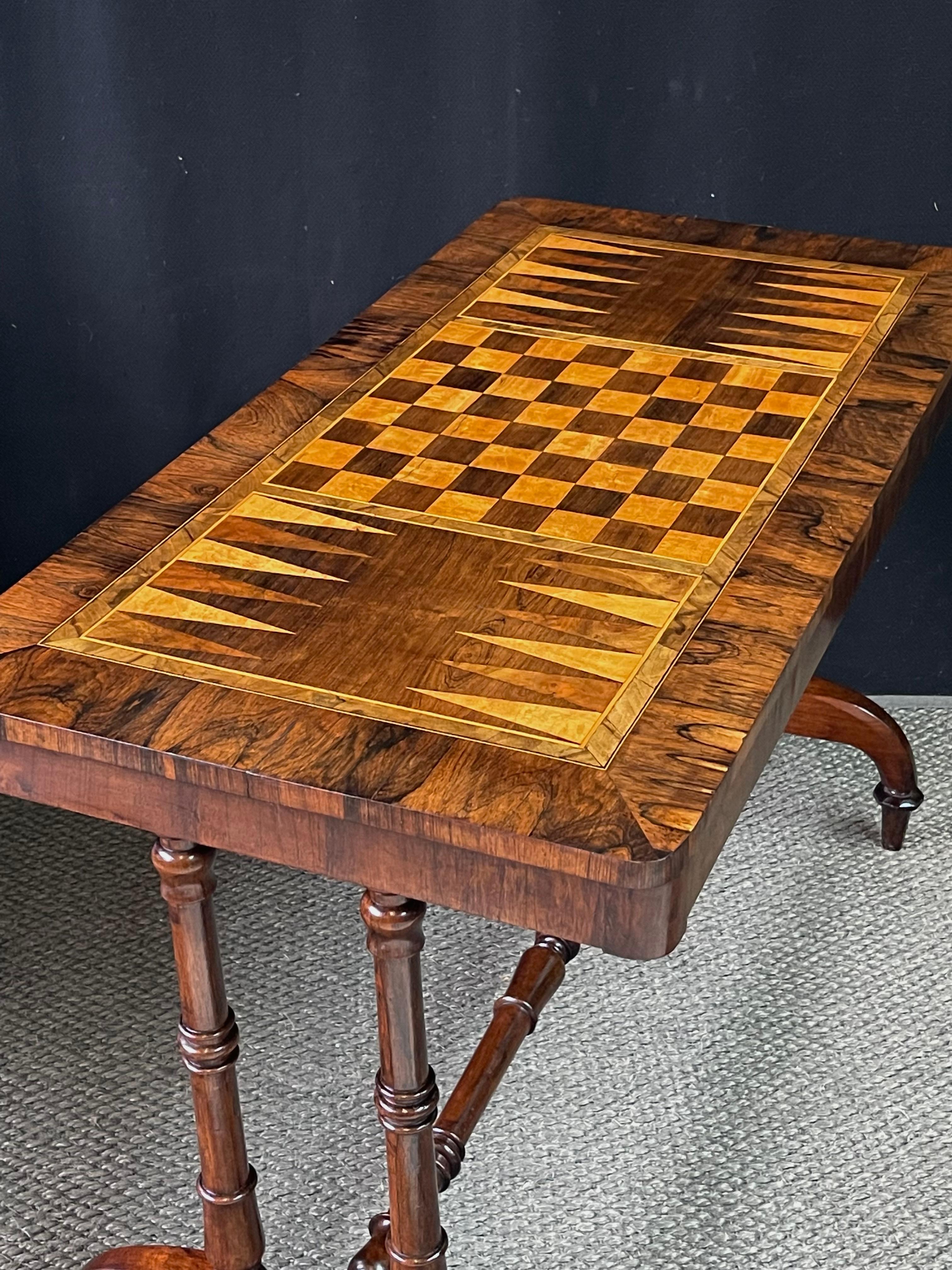 Mid-19th Century English Regency Trestle Game Table