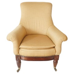 English Regency Upholstered Armchair of Large Size, circa 1830