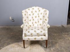 Sillón inglés Regency Wingback con ruedas, circa 1820