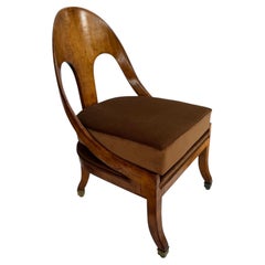 English Regency Wood Spoon Back Chair in the Style of Michael Taylor for Baker