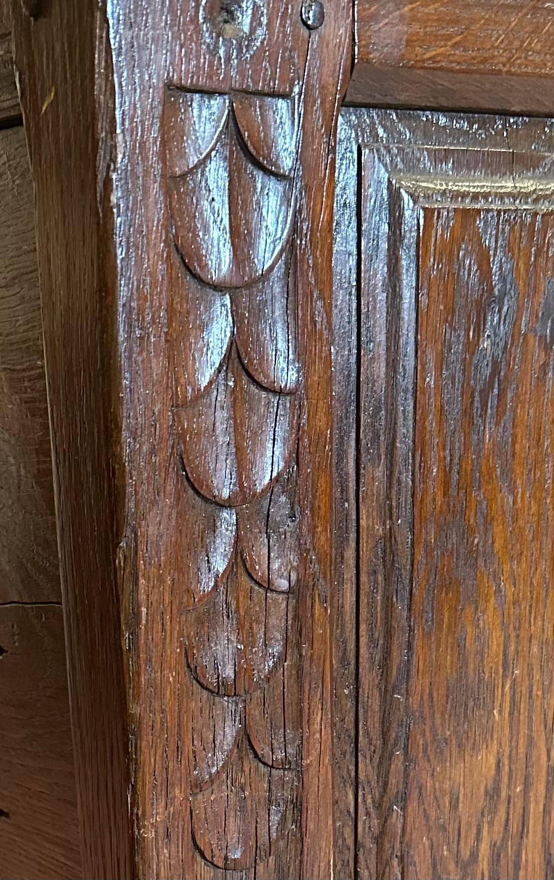 English Renaissance 17. Jahrhundert Massiv Eiche Truhe Trunk im Angebot 4