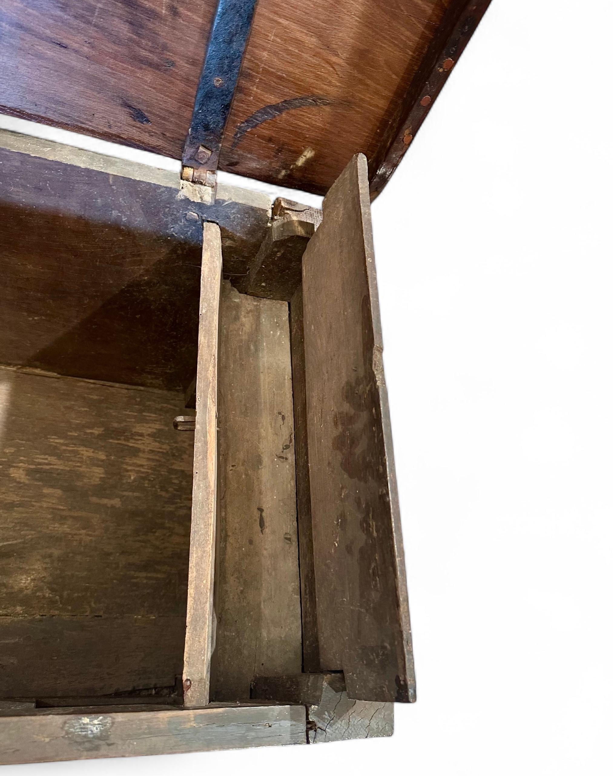 English Renaissance 17. Jahrhundert Massiv Eiche Truhe Trunk im Angebot 6