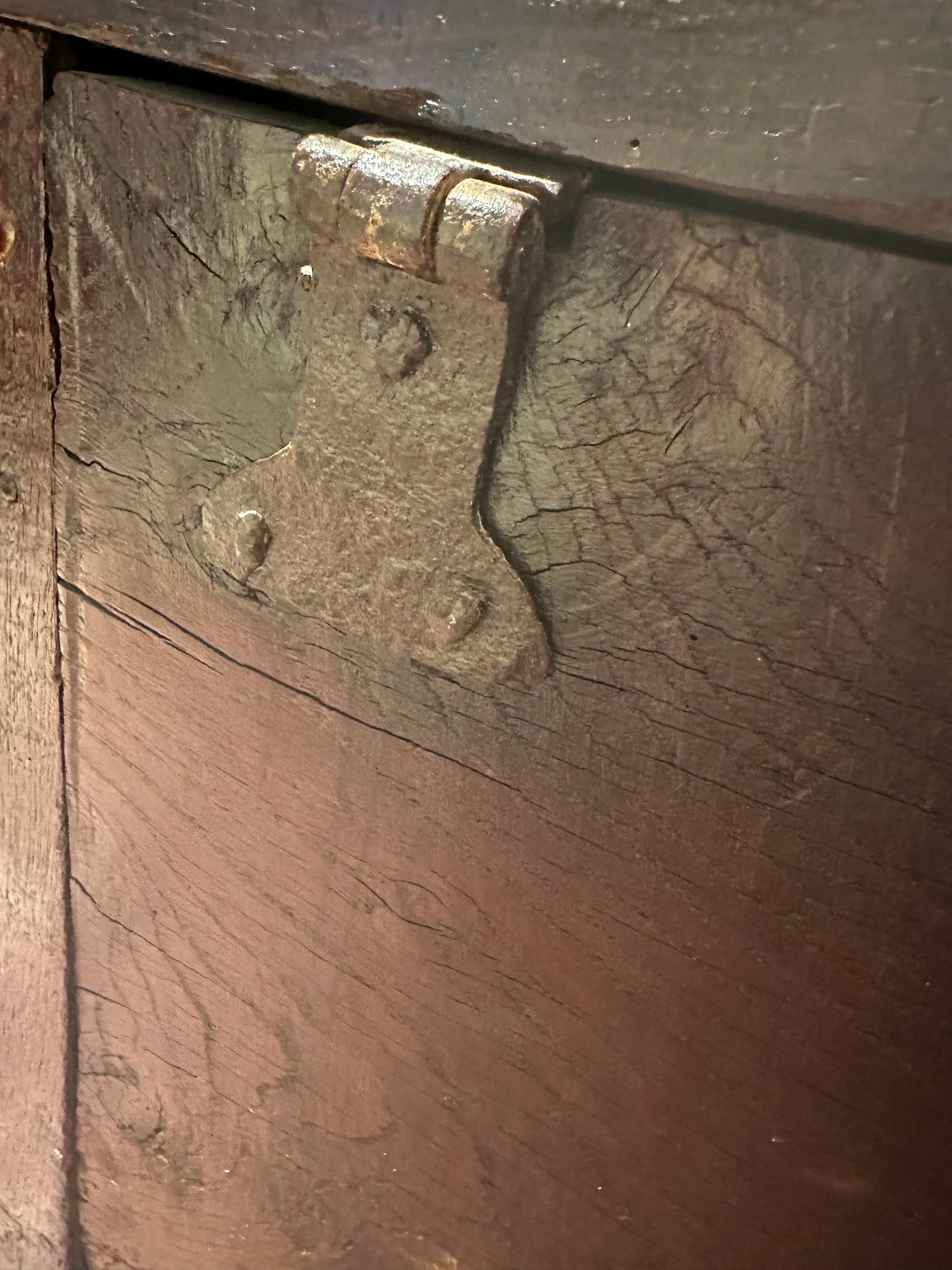 English Renaissance 17. Jahrhundert Massiv Eiche Truhe Trunk im Angebot 9