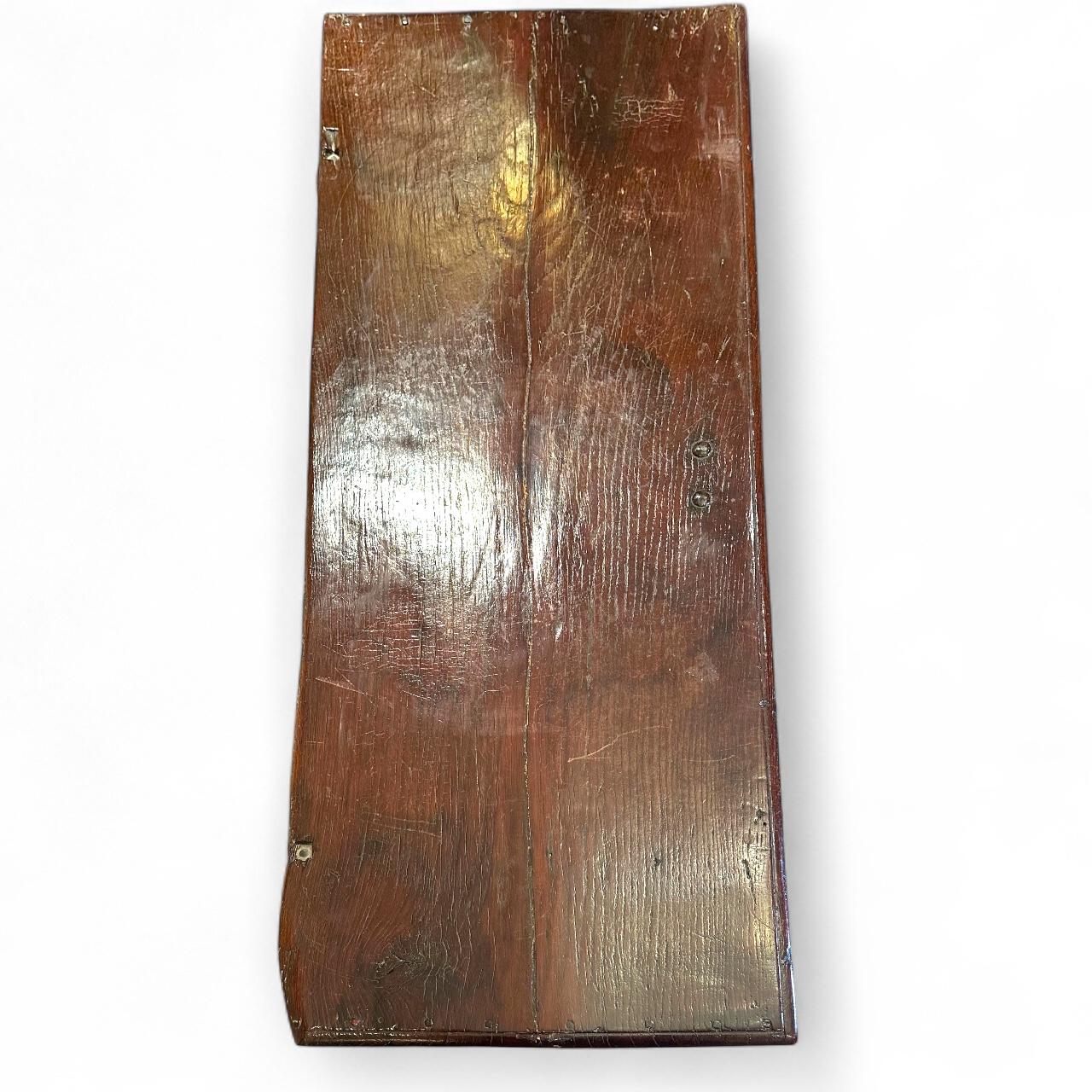 English Renaissance 17. Jahrhundert Massiv Eiche Truhe Trunk im Zustand „Gut“ im Angebot in Vero Beach, FL