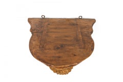 English Renaissance Carved Man Shelf