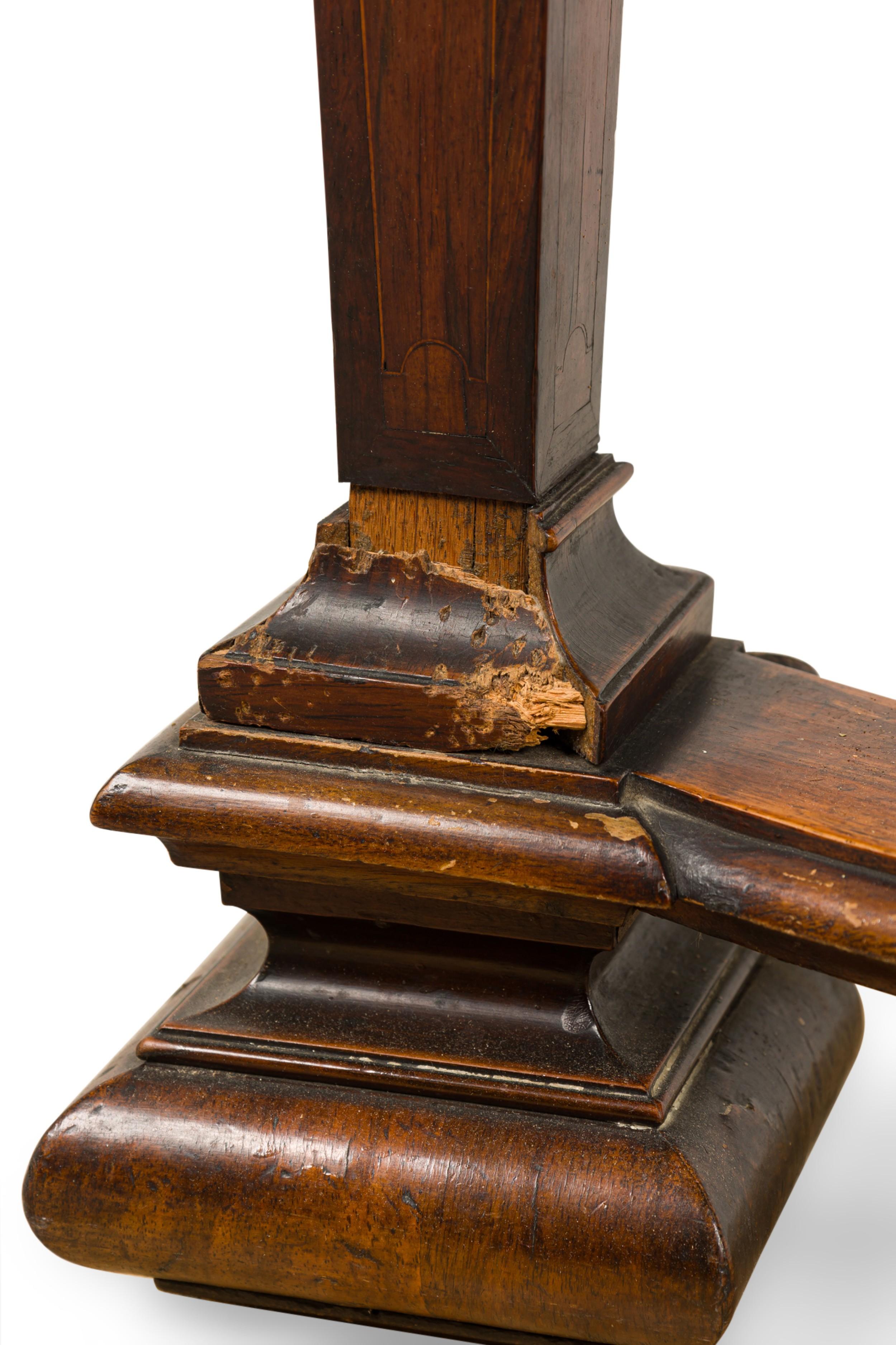 English Renaissance Console Table with Stretcher For Sale 5