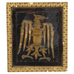 English Renaissance Framed Eagle Embroidery