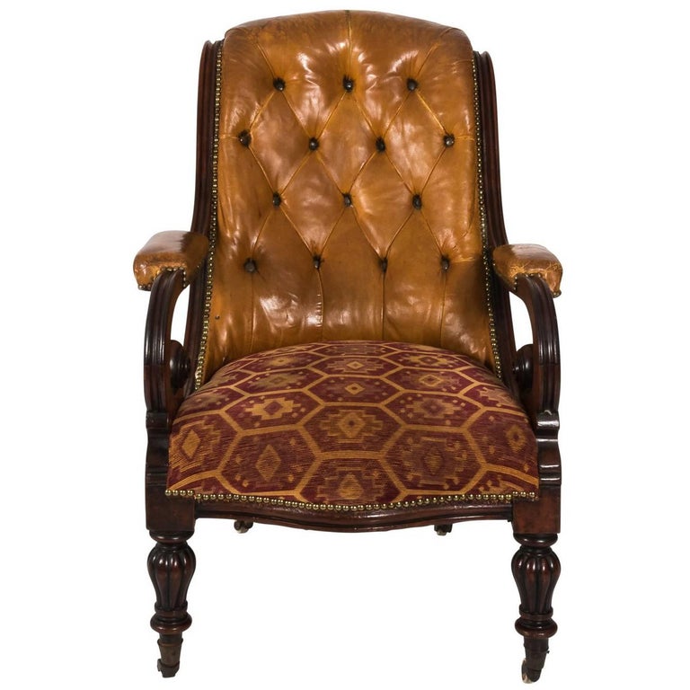 American Victorian Eastlake Style 'Renaissance Revival' Armchair For
