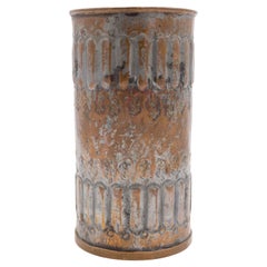 English Renaissance Silver Plate Copper Vase