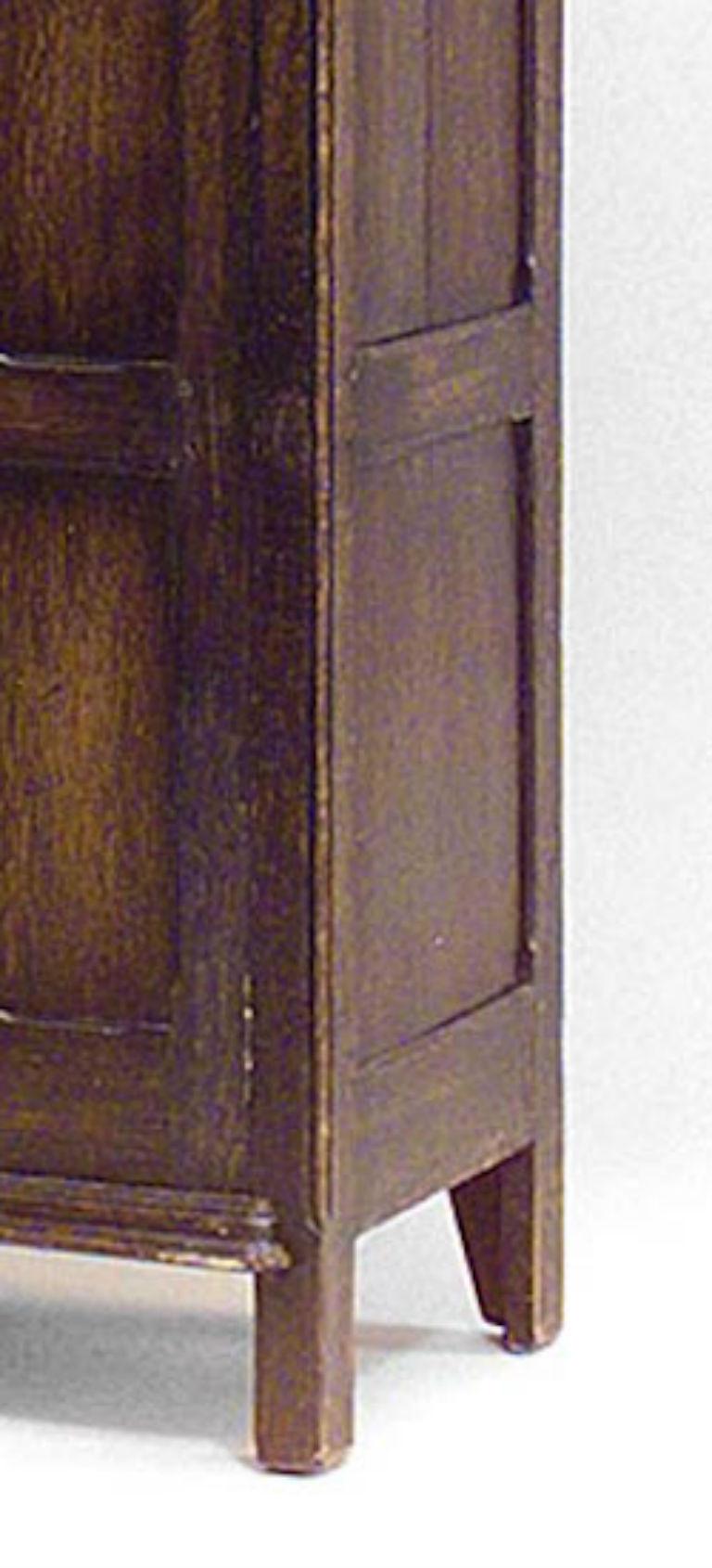 Renaissance Revival English Renaissance Style Stained Oak Armoire For Sale