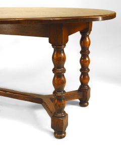 English Renaissance Style Oak Refectory Table