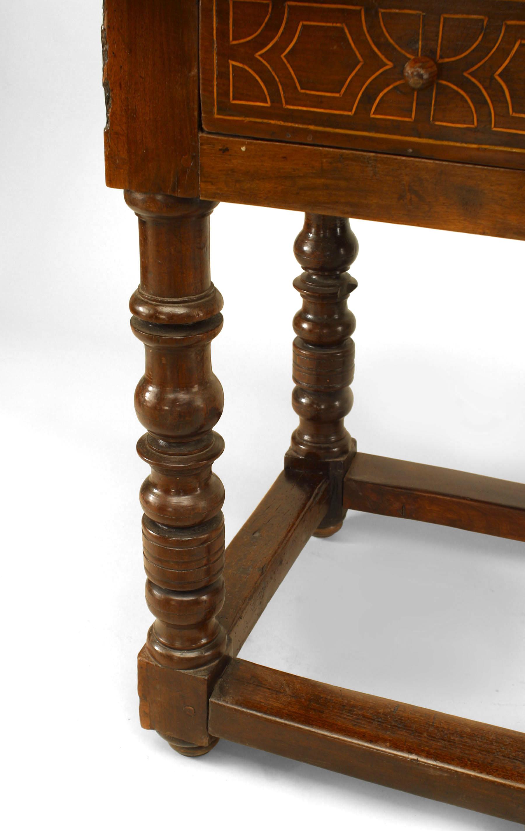 English Renaissance Style Oak Console Table In Good Condition For Sale In New York, NY