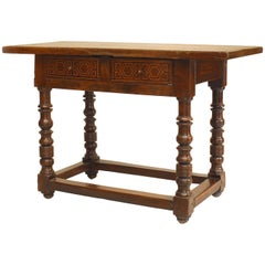 English Renaissance Style Oak Console Table