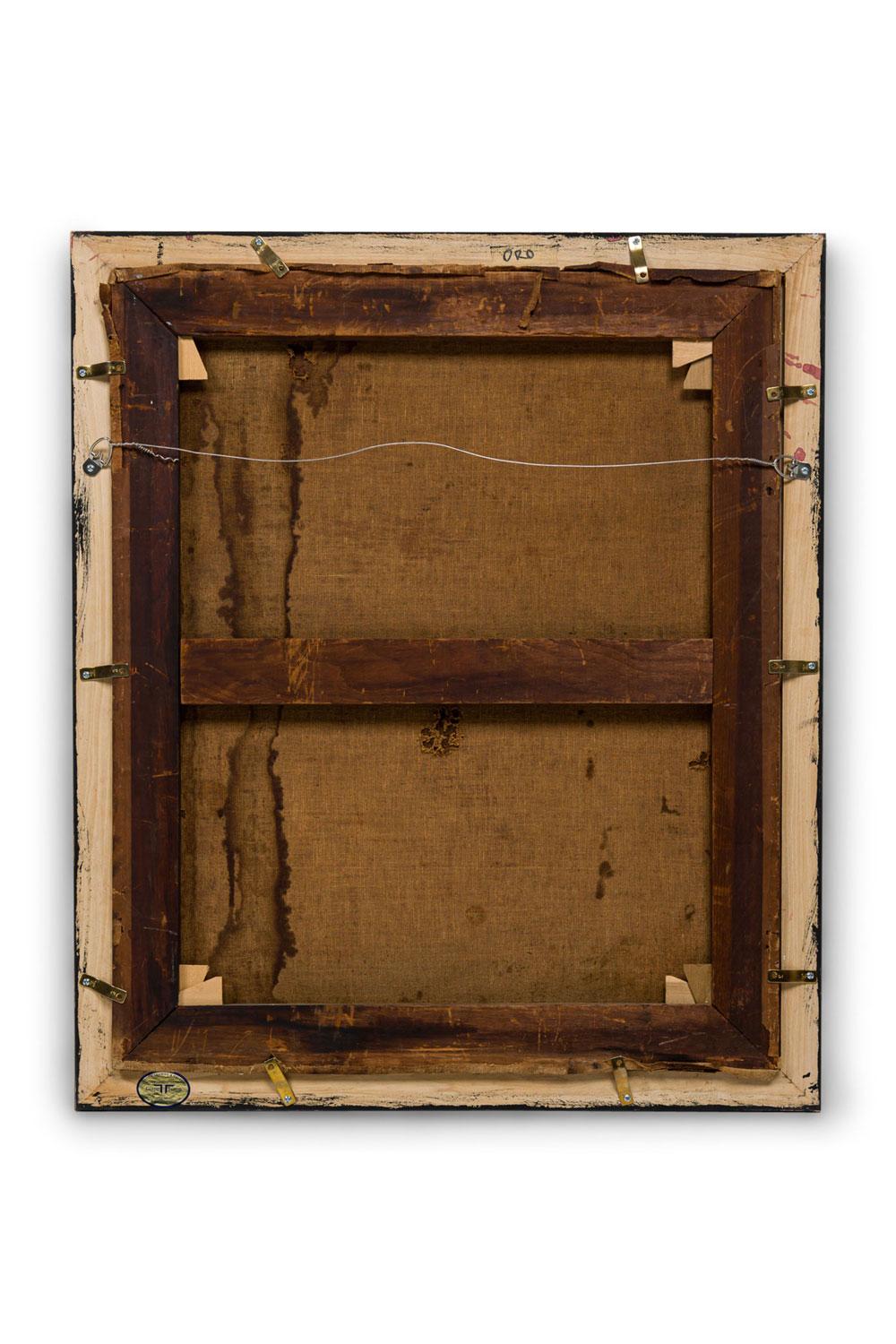 Peinture à l'huile sur toile, style Renaissance anglaise, drapeau héraldique en vente 1