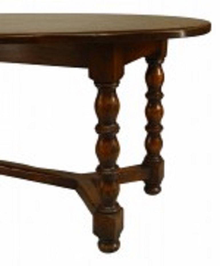 Néo-Renaissance Table de réfectoire en chêne de style Renaissance anglaise en vente