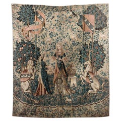 Tapisserie mythologique peinte de style Renaissance anglaise