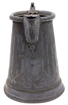 English Renaissance Style Pewter Pitcher
