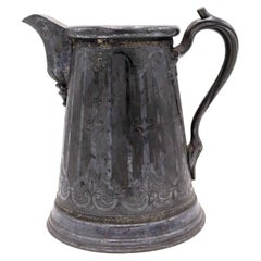 English Renaissance Style Pewter Pitcher
