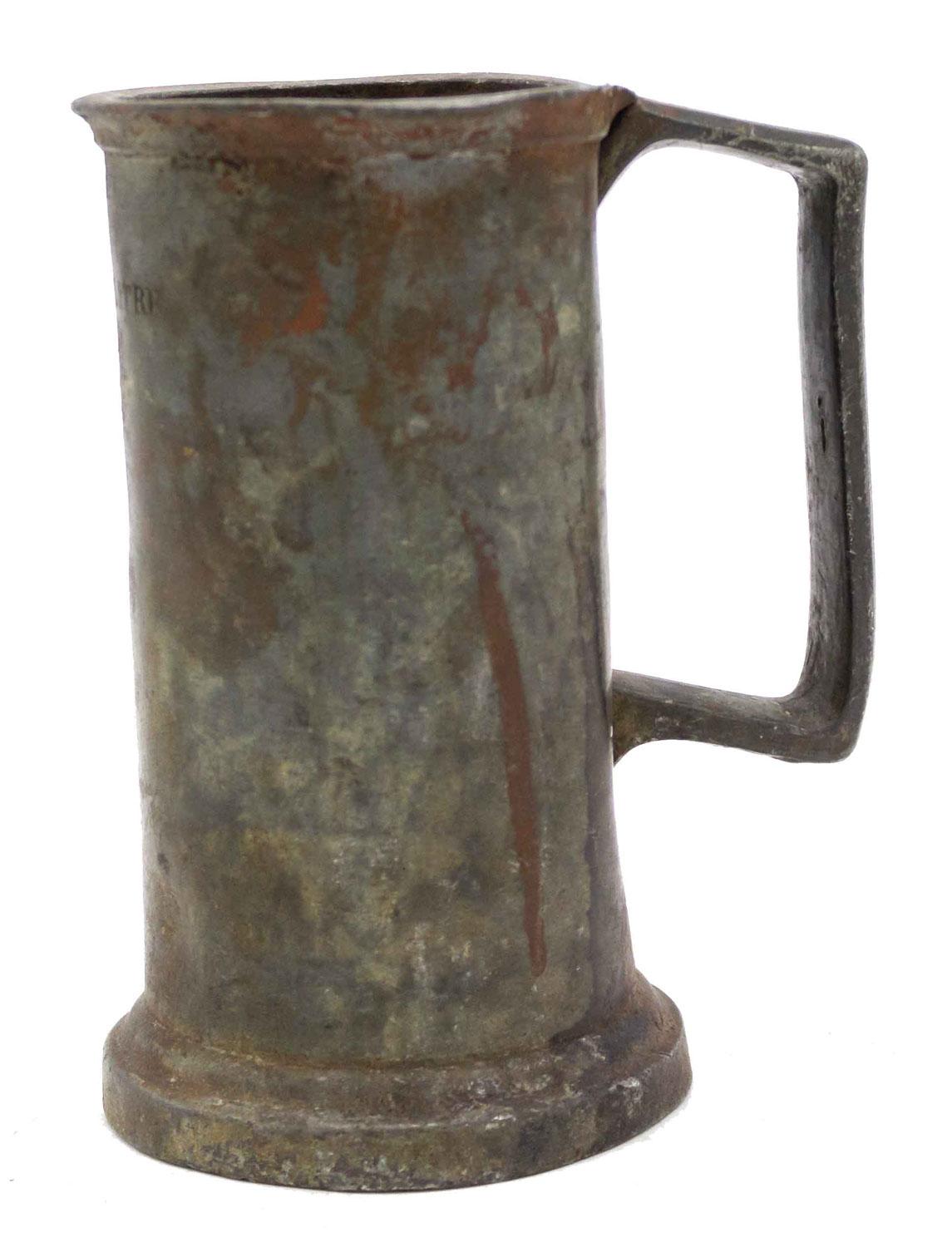 English Renaissance Style Pewter Tankard im Zustand „Gut“ im Angebot in Queens, NY