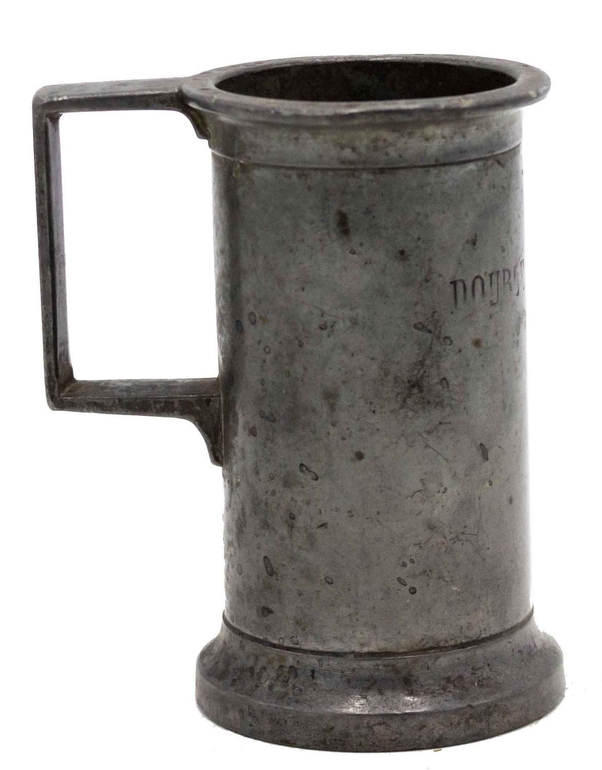 English Renaissance Style Pewter Tankard im Zustand „Gut“ im Angebot in Queens, NY