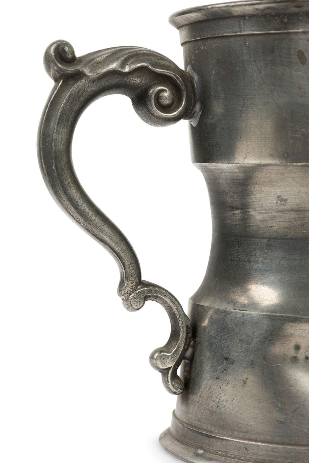 20th Century English Renaissance Style Pewter Tankards For Sale