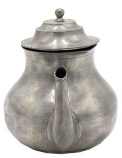 English Renaissance Style Pewter Teapot