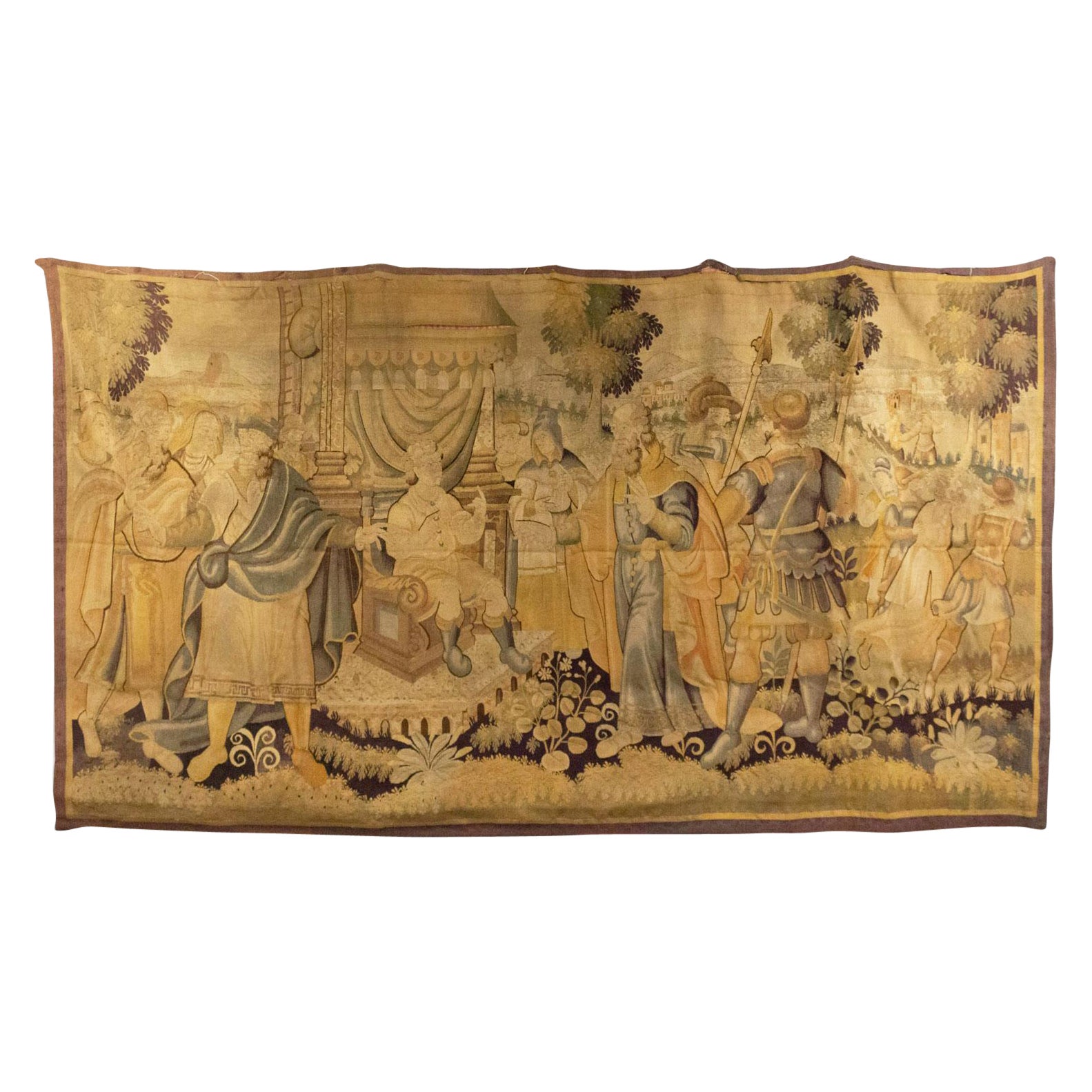 English Renaissance Style Tapestry with Noblemen