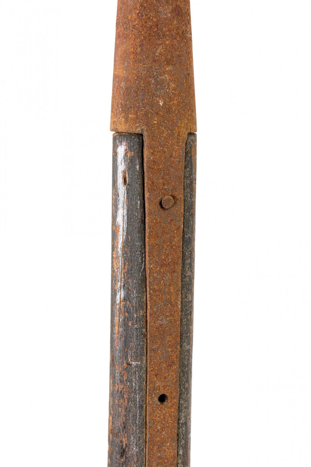 Britannique English Renaissance Style Wood and Iron Halberd en vente