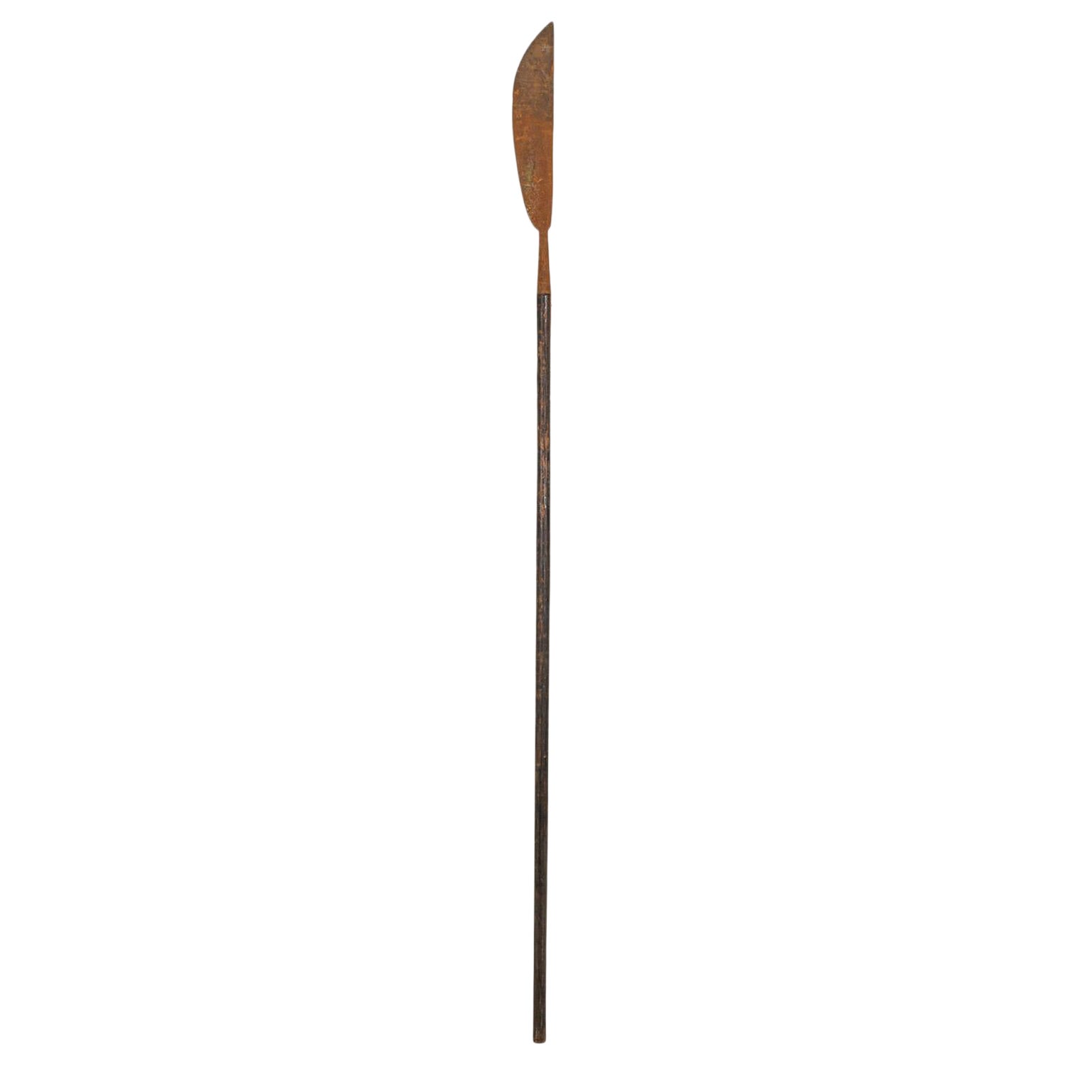 English Renaissance Style Wood and Iron Halberd