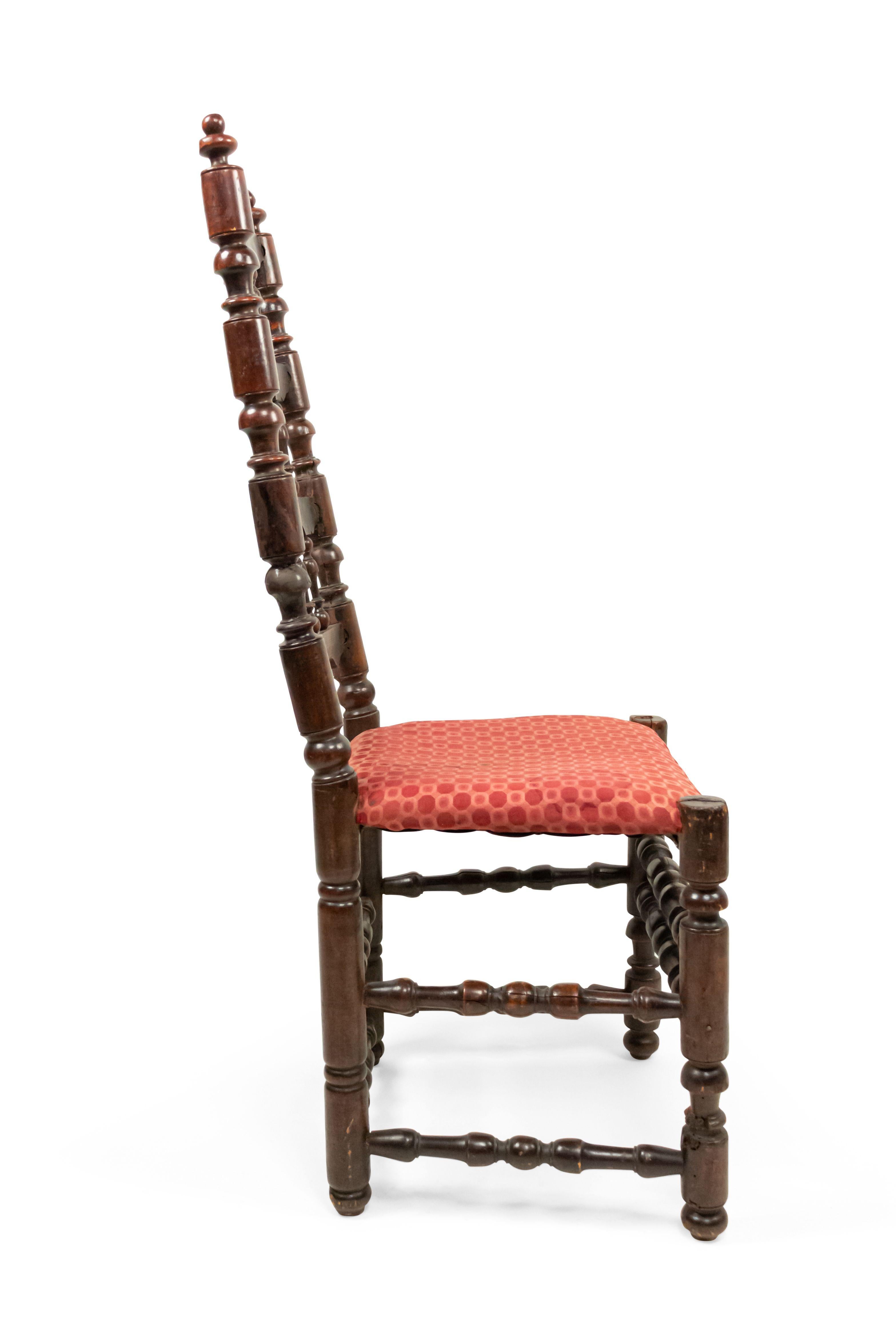 English Renaissance Walnut Side Chairs For Sale 1