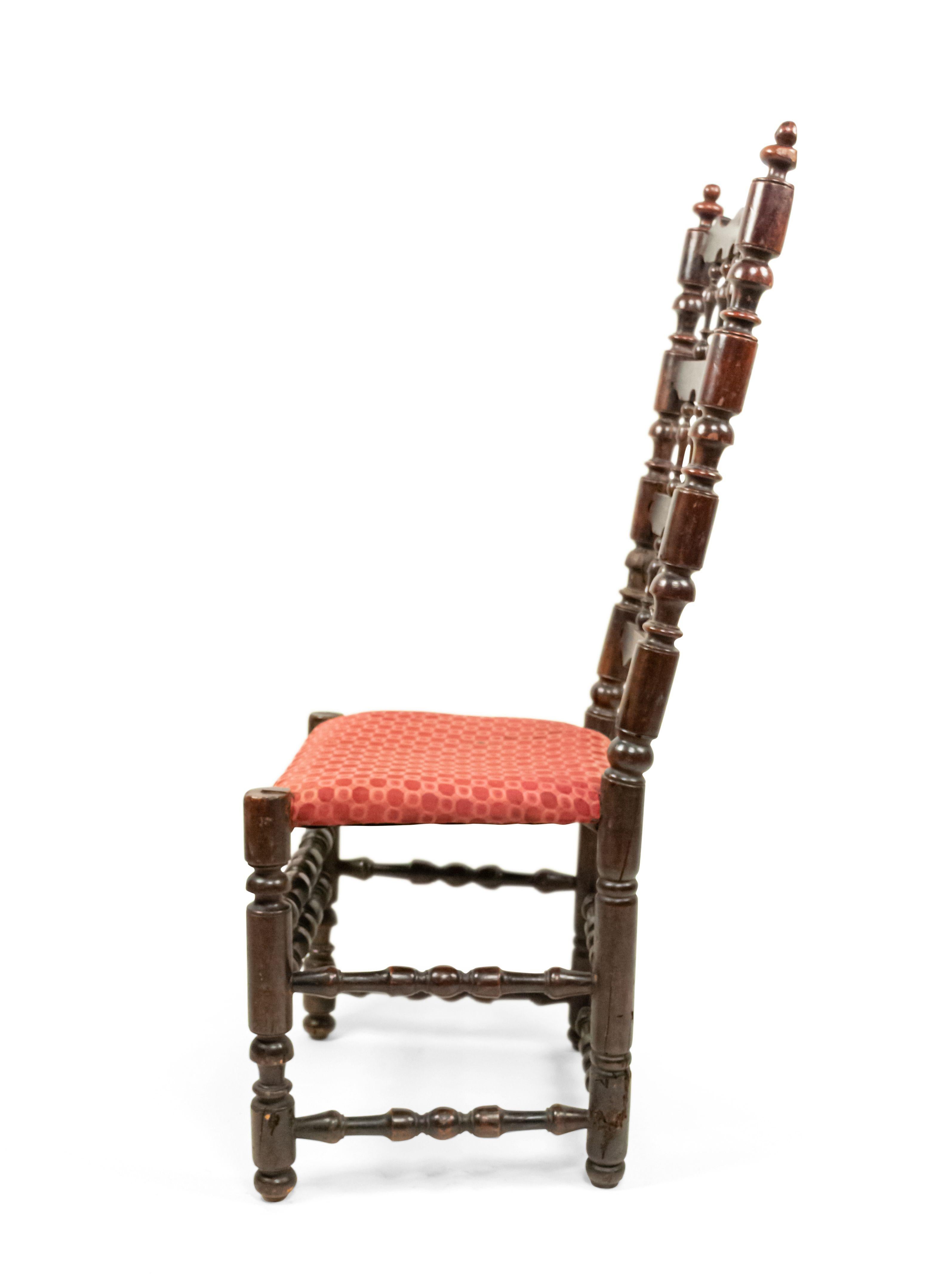 English Renaissance Walnut Side Chairs For Sale 5