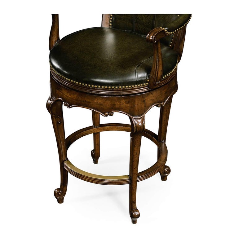 English Revolving Bar Stool For Sale at 1stDibs