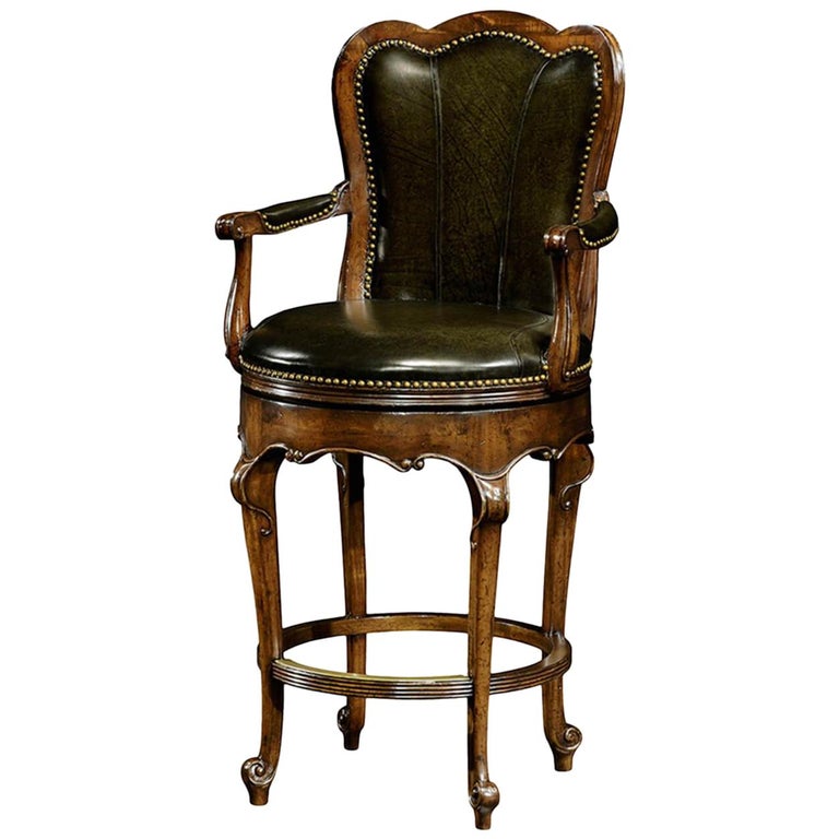 English Revolving Bar Stool For Sale at 1stDibs