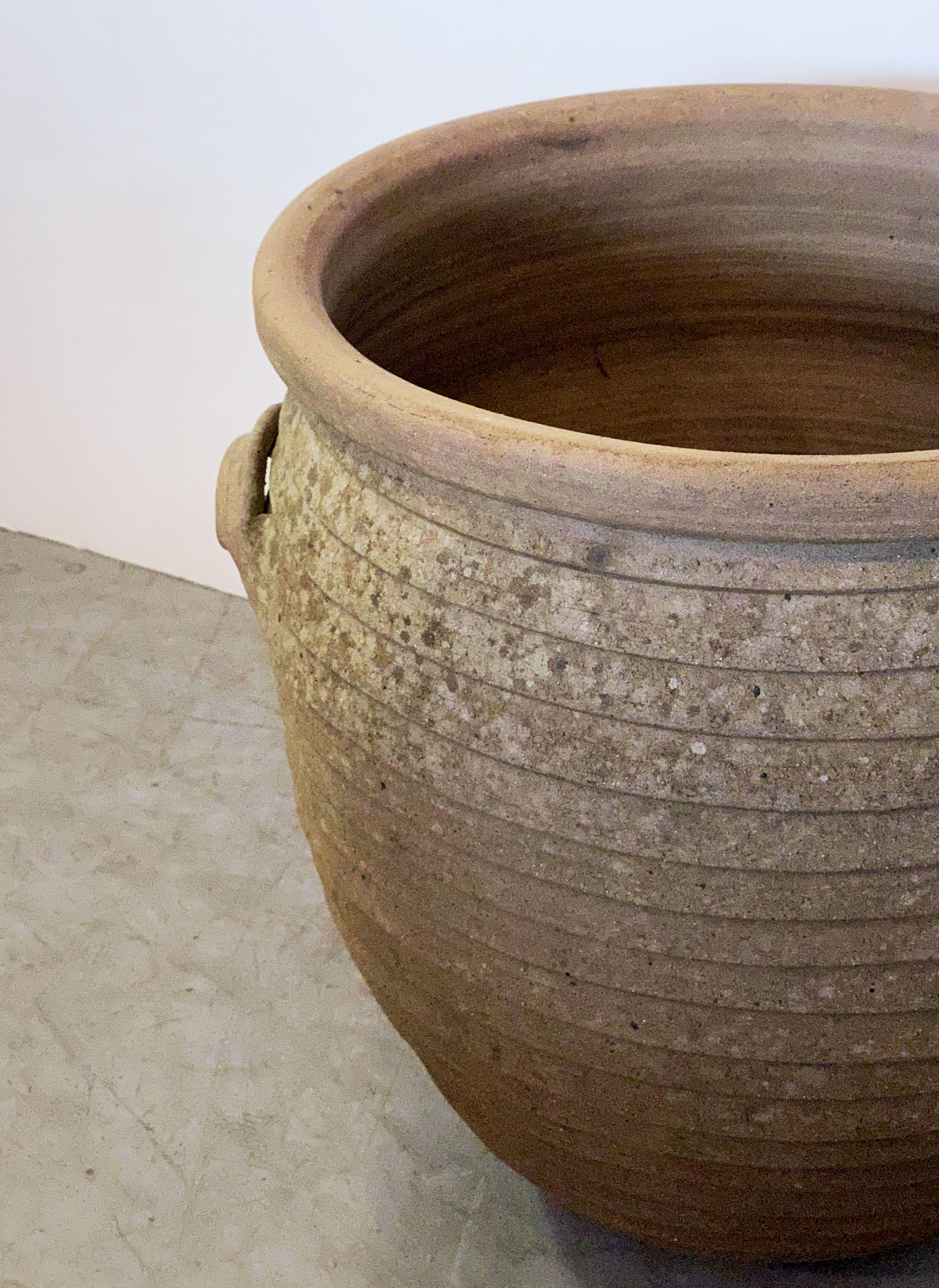 English Ribbed Terracotta Pot or Planter Jar for the Garden 4