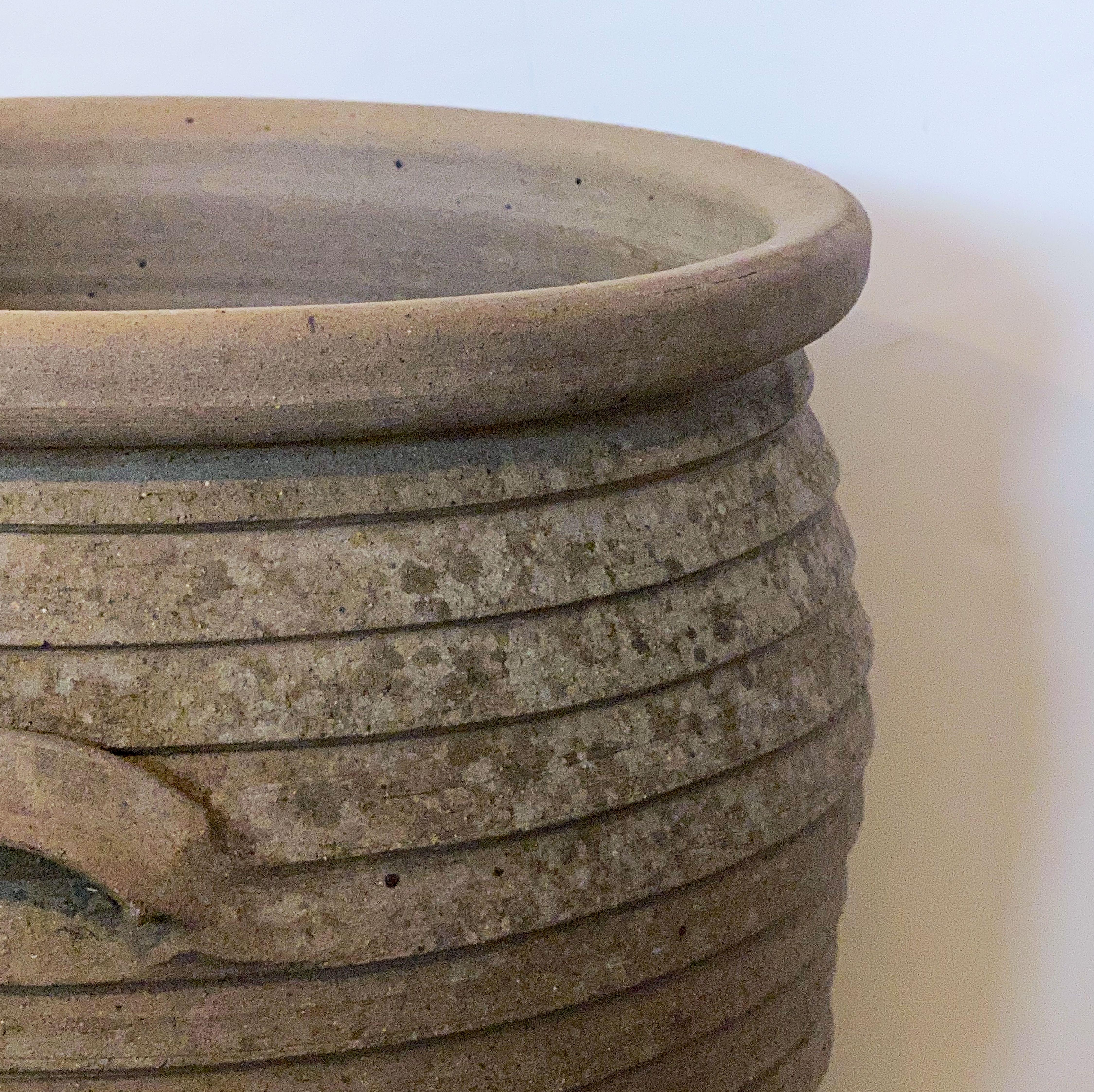 English Ribbed Terracotta Pot or Planter Jar for the Garden 8