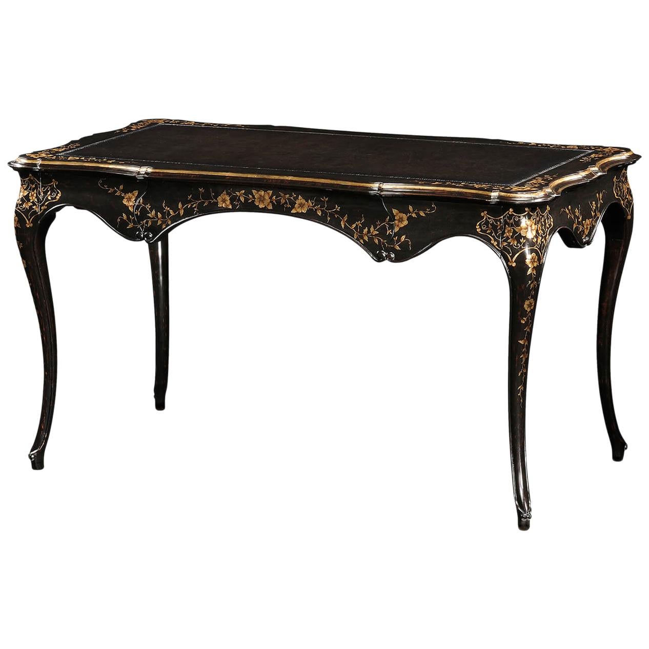 English Rococo Painted Desk