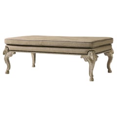 English Rococo Upholstered Bench
