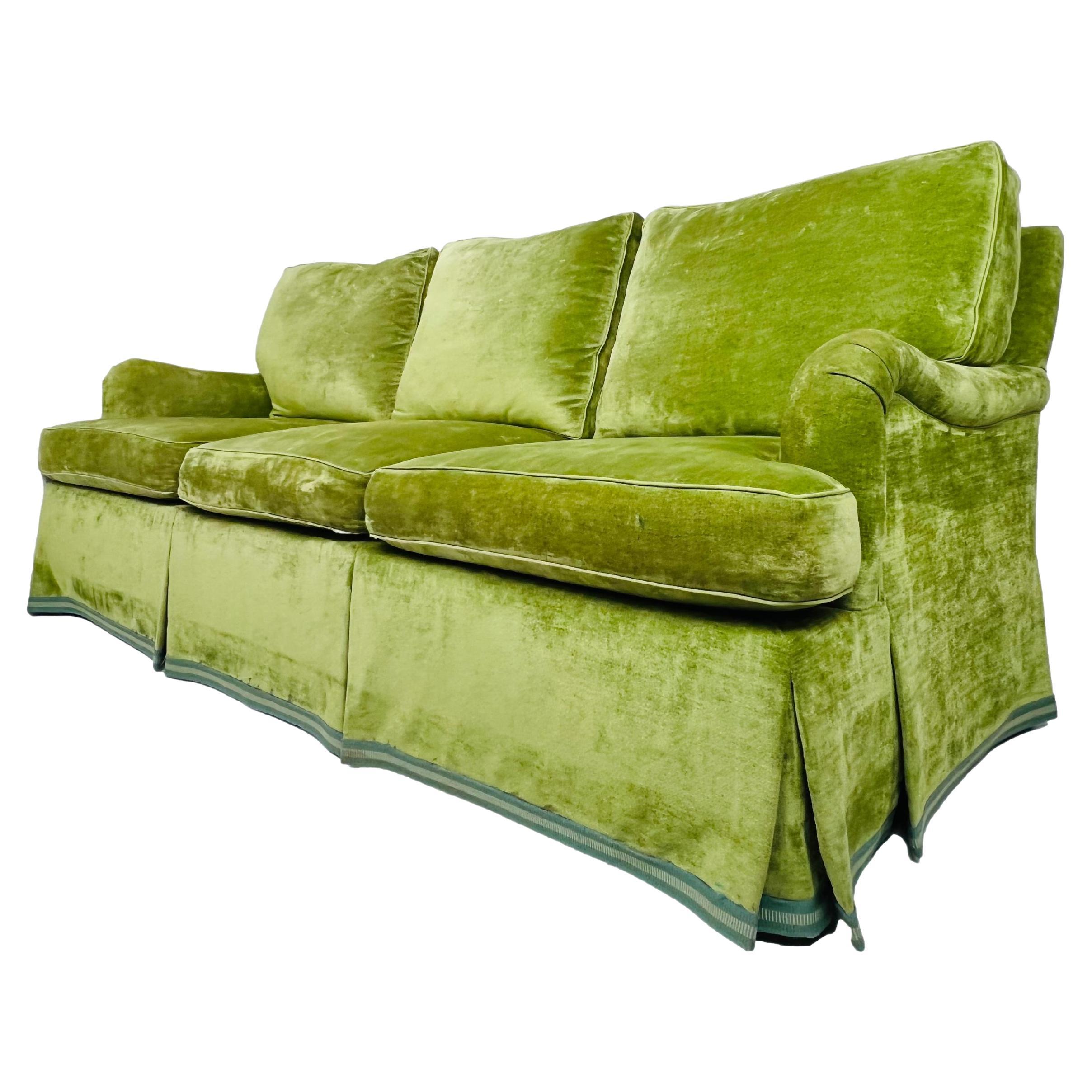English Rolled Arm Sofa For Sale