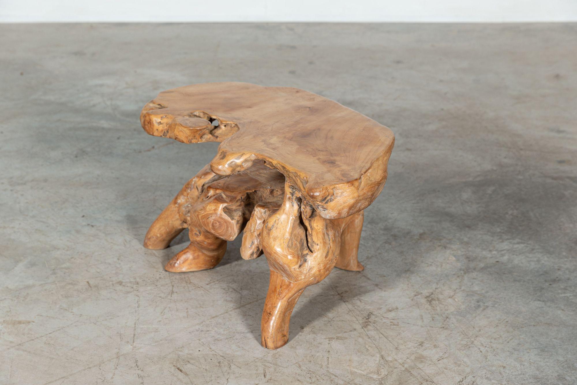 English Rootwood Two Tier Side Table 5