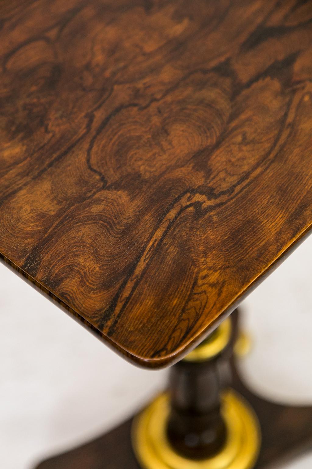 English Rosewood and Gilt Occasional Table For Sale 4