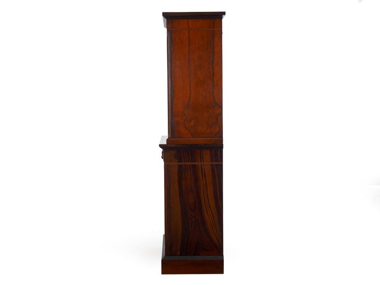 English Rosewood Antique Humidor Cabinet by Mellier and Co, London