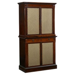 English Rosewood Used Humidor Cabinet by Mellier & Co, London, circa 1880