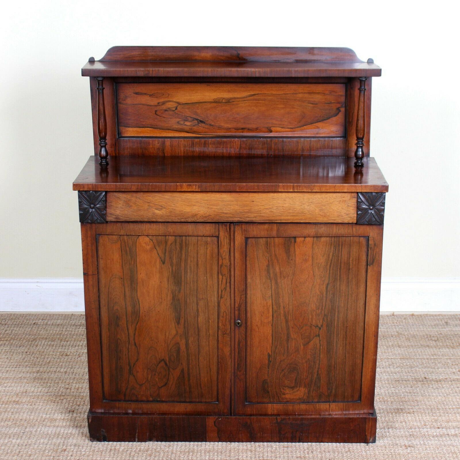 English Rosewood Chiffonier Petite Sideboard Victorian, 19th Century In Good Condition For Sale In Newcastle upon Tyne, GB