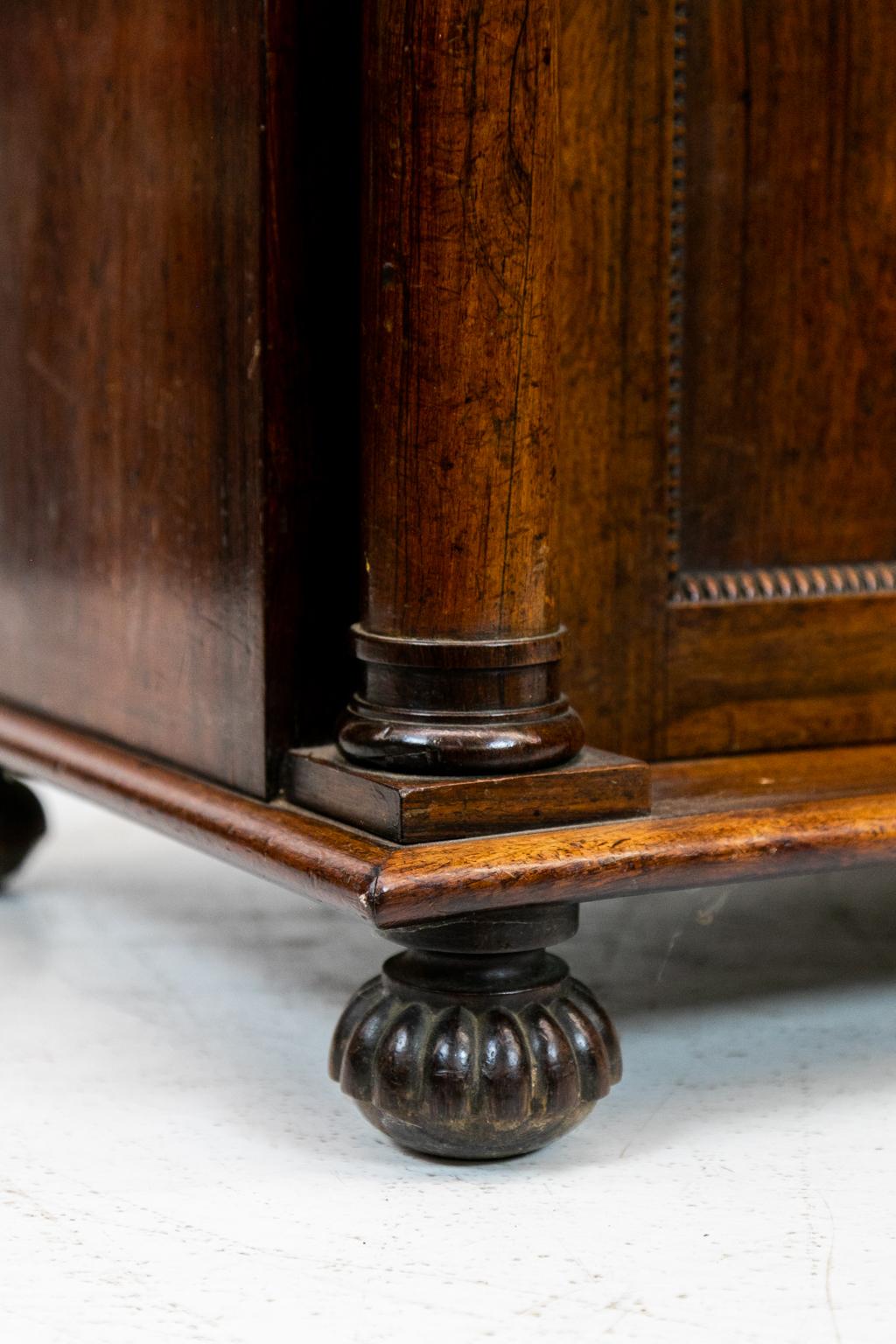 English Rosewood Console Cabinet 6